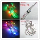 50 шт. WS2812B предварительно припаянные светодиодные s-образные струны с проводом 10 см DC5V WS2812 IC светодиодный модуль теплоотводящая плата индивидуально Адресуемая IP30