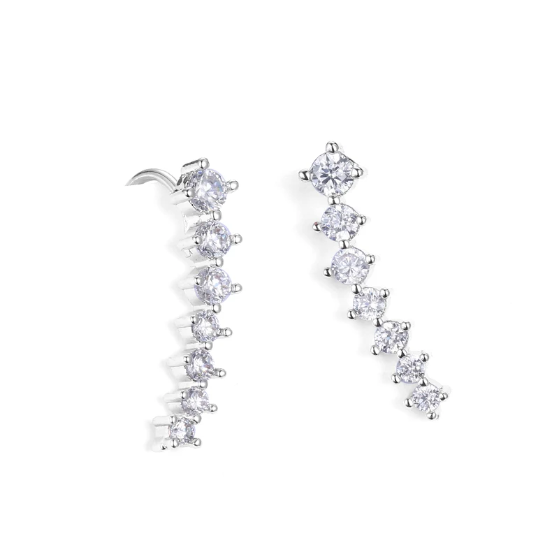 

Unique Slim Women Clip Earring Fashion CZ Jewelry Party Aniversary LPE060