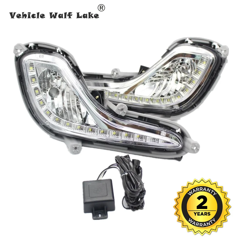 Для Hyundai Accent Solaris Verna Dodge Attitude Grand авега 2010 2011 2012 2013 2014 светодиодный DRL Дневной