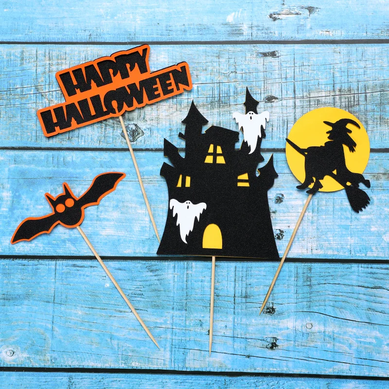 Хэллоуин десерт украшения Дерево Монстр ведьма дом надувной замок тыквы с