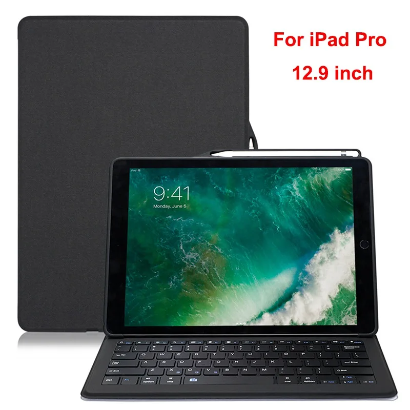 Чехол с клавиатурой для iPad Pro 12,9 со встроенным карандашом и тканевым узором, смарт-клавиатура для iPad Pro 12,9 дюйма, чехол - Цвет: Pro 12.9 Keyboard
