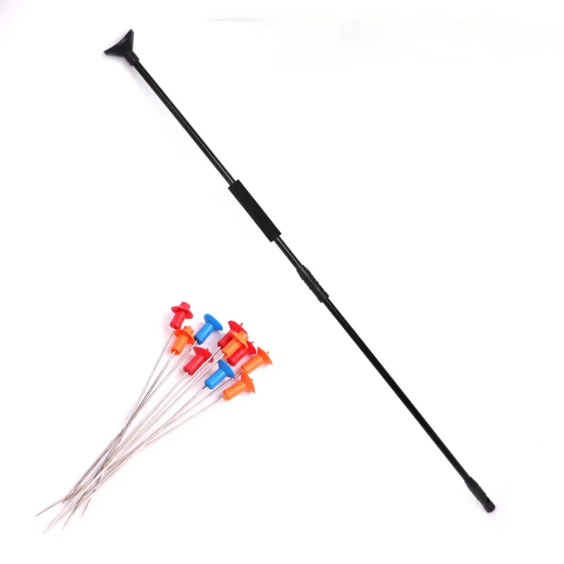 

Черный выдувной пистолет M50 с соединительной трубкой и 10 металлическими иглами/дартс из пенопласта, удобный захват, подходит для охоты и стр...