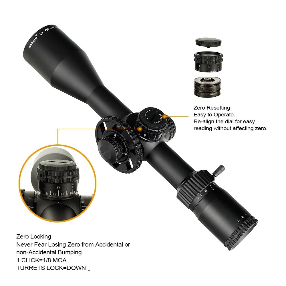 Ohhunt LR FFP 4 7 28X50 SFIR первый фокусный самолёт охотничий оптический прицел со