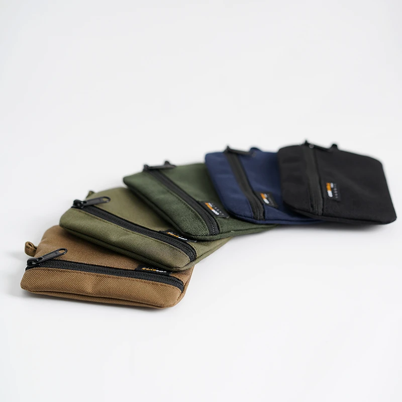 Japanese Style Cordura Nylon Fabric Pouch Waterproof Coin Purse Portable Card Holder Wallet Purse ID Holder Men Zipper Wallet