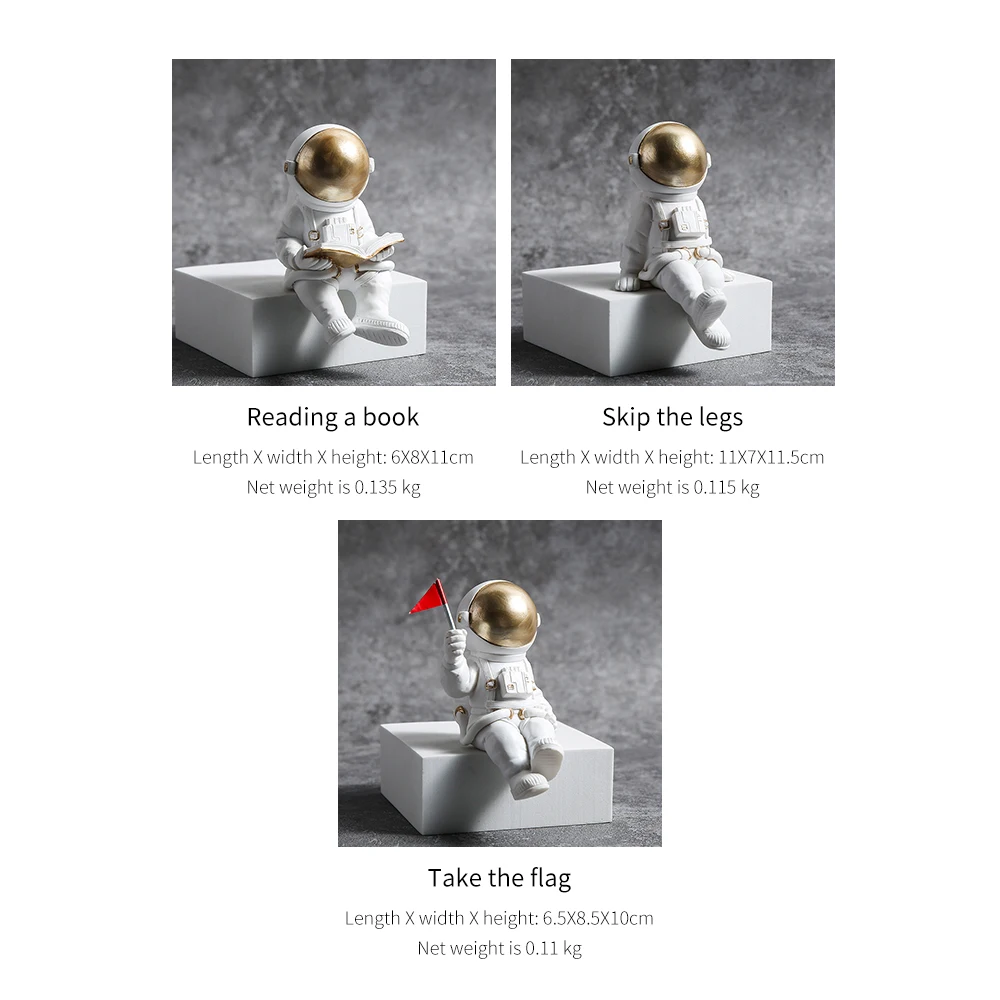 

Astronaut Series Ornaments Resin Figure Ornaments Nordic Living Room Home Decor Accessories Collectible Gifts Easter Decor