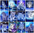Evershine Алмазная вышивка тигр 5D DIY Алмазная мозаика животные вышивка крестом наборы картина стразы декор для дома