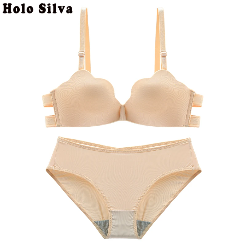 Комплект женского Бесшовного нижнего белья с чашками пуш-ап 1/2 | Женская одежда