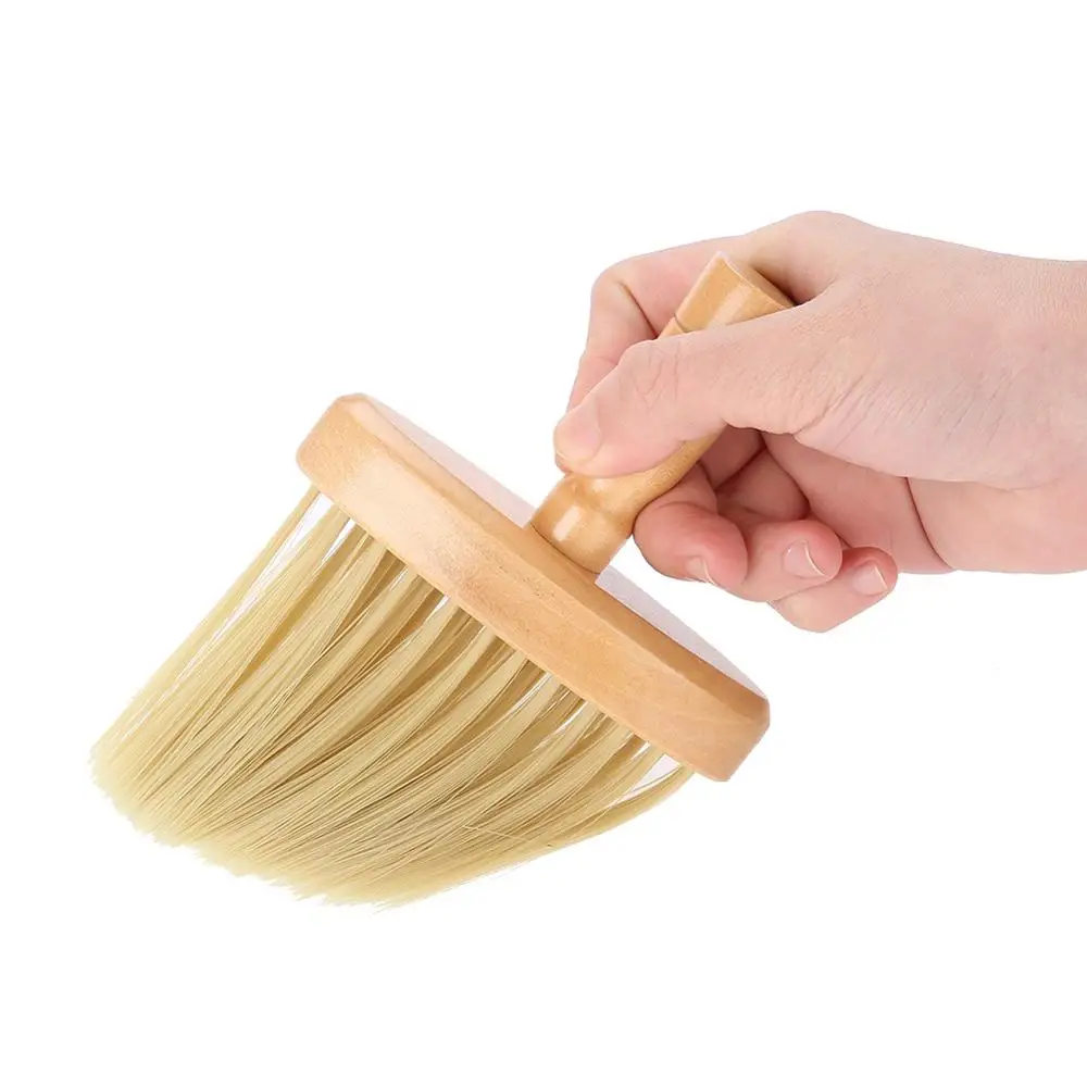 

Before Tattooing Wooden Hair Cutting Sweep Brush Neck Duster Soft Clean Brush for Barber Salon Oil Hair Styling Tattoo Accessory