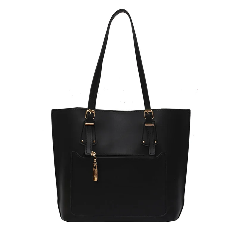 

Simple PU Leather Shoulder Bags for Women 2020 Trend Hand Bag Women's Trending Totes Branded Travel Handbags and Purses