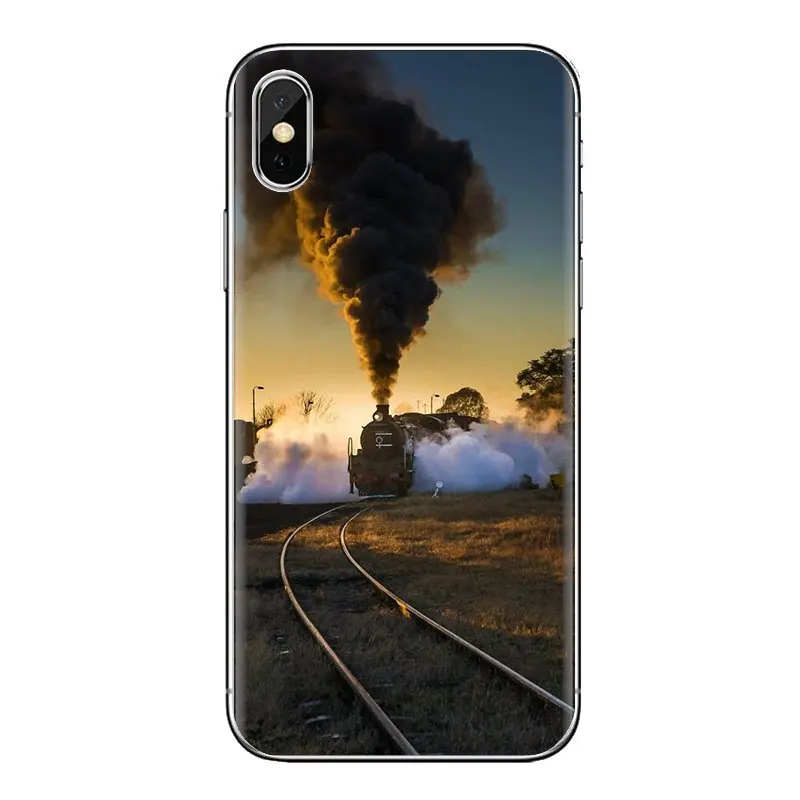 Поезд с паровозом старый поезда для samsung Galaxy S3 S4 S5 мини S6 S7 край S8 S9 S10 Plus Note 3 4 5 8 9