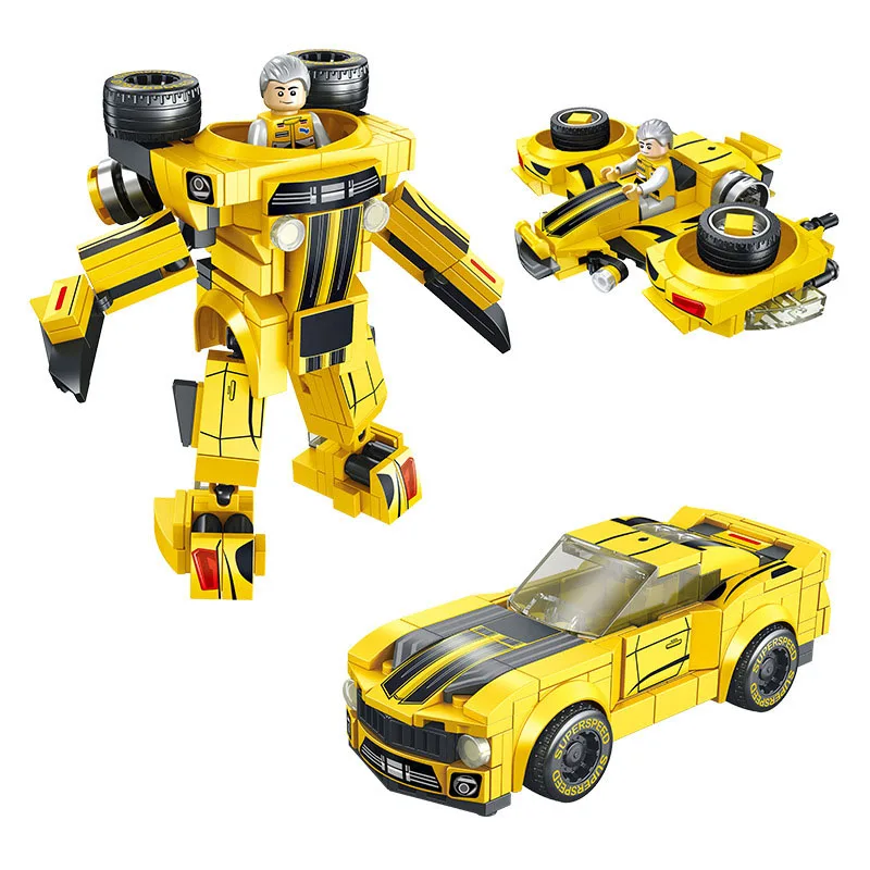 Гоночный робот 3 в 1 спортивный автомобиль сборка головоломка строительство