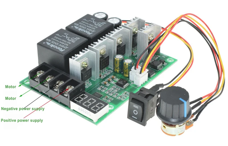 DC PWM Motor Governor Promise Brush Forward and Reverse Switch Digital Display Positioning Module 12V24V36V48 | Электронные
