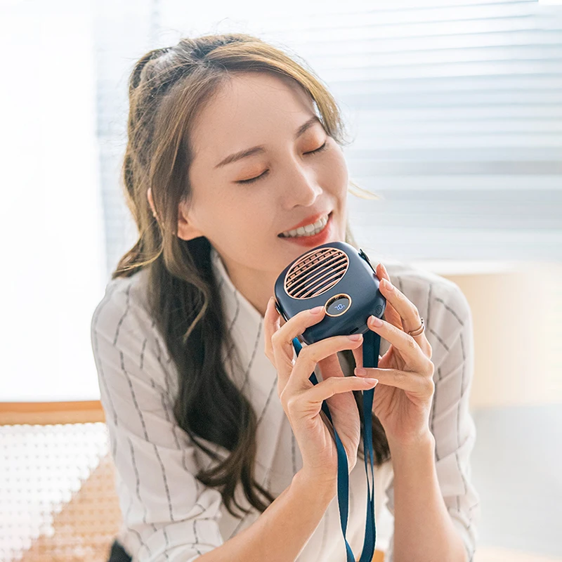 

Hanging Neck fan mini cooler USB 2000mAh rechargeable ventilador Outdoor Travel handheld portable silent cooling fans home