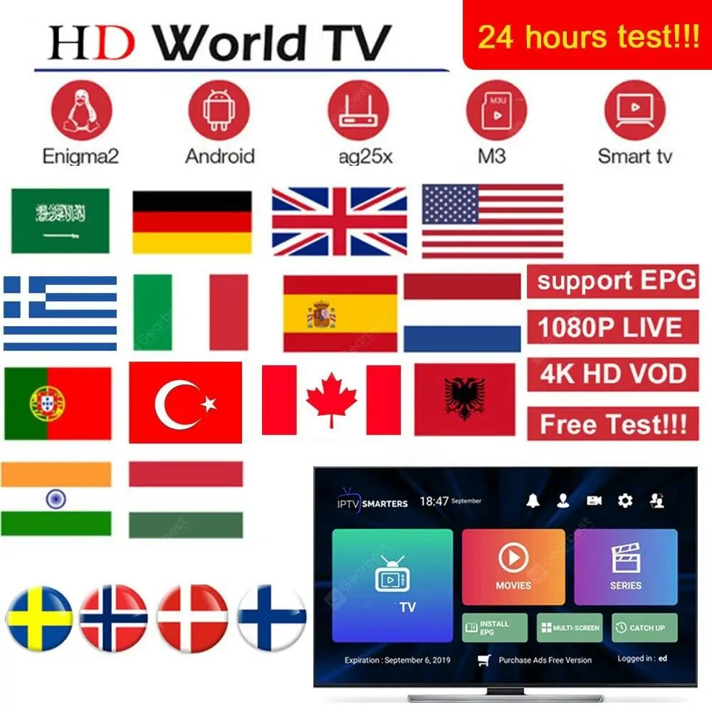 

M3U Smart TV Stick Android box PC adult xxx free test for 3 devices