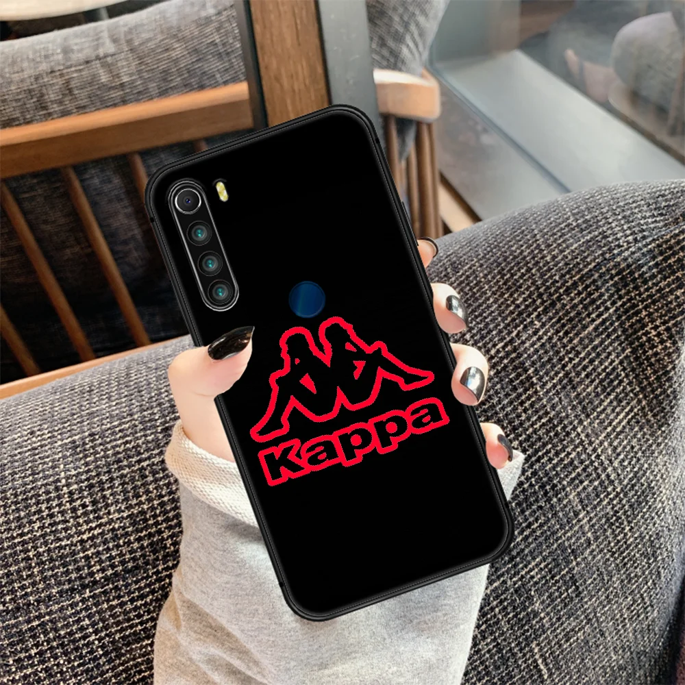 

Italian sports brand kappa Phone Case Cover Hull For XIAOMI Redmi 7 7a 8 8a 9 9a NOTE 6 7 8 8t 9 9s Pro Max 4X black Cell