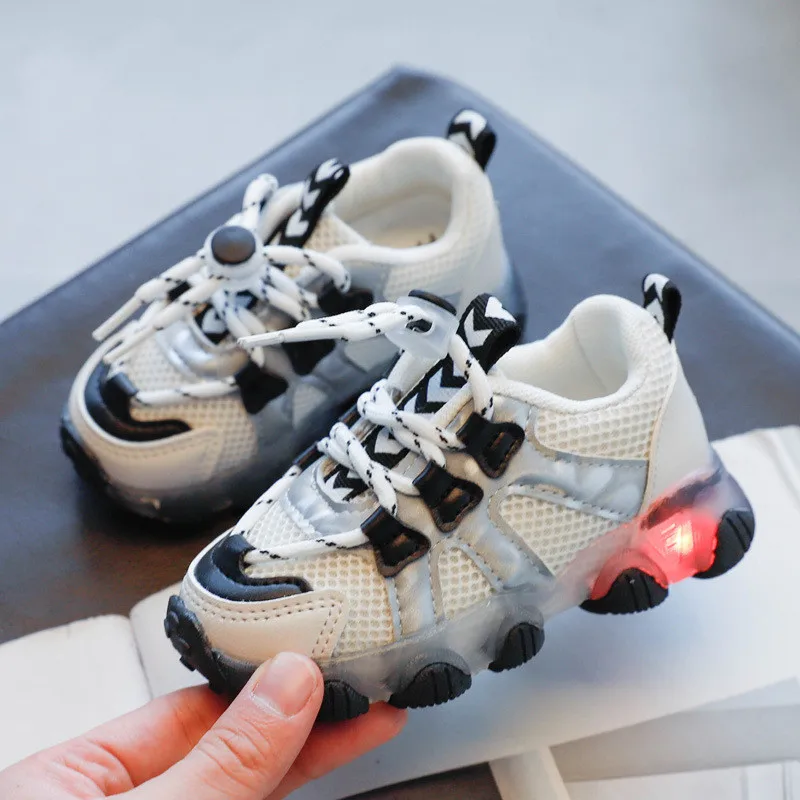 

Spring Autumn Kids Shoes Baby Boys Girls Children's Casual Sneakers Breathable Soft Anti-Slip Running Sports Shoes Size 21-30