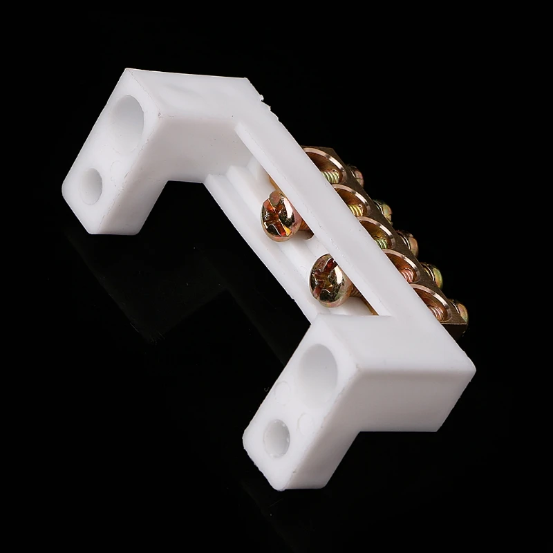 5 позиций Электрический винтовой кабельный разъем барьер клемма полоса Блок Бар #