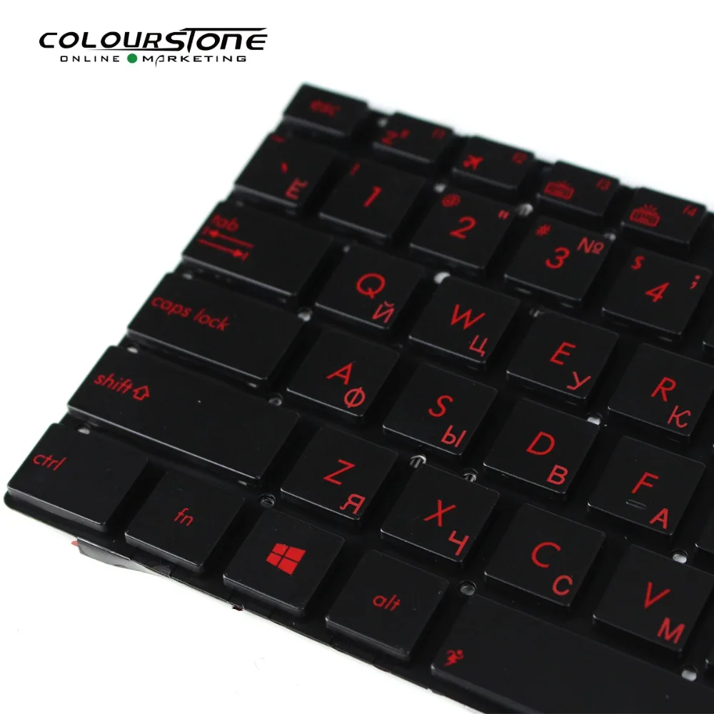 Новая Россия с подсветкой Клавиатура для ноутбука ASUS G550 G550JK 0KN0-QX1RU13 9Z. N8BBU. M0R