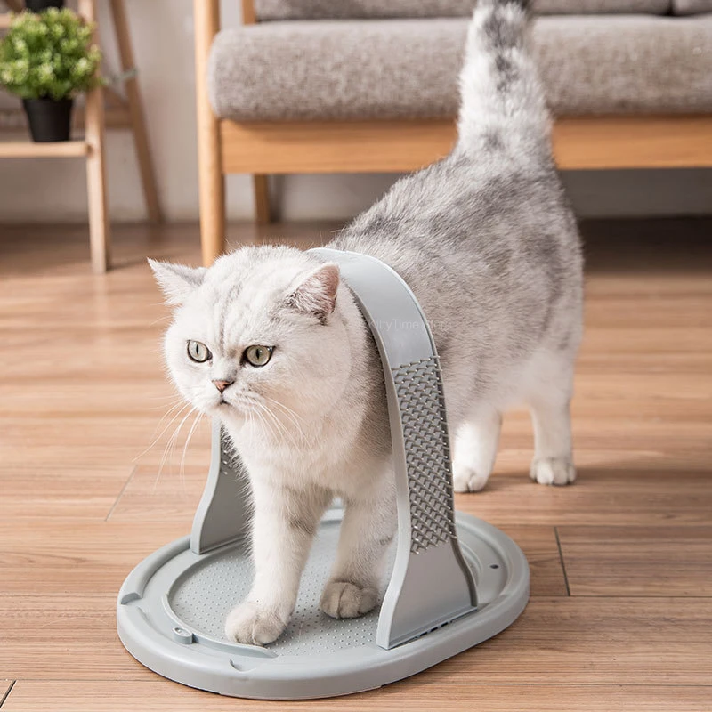 

Cats Brush Arched Massage Brush Scratching Relieve Itching Self Groomer Comb Scratcher Brush the Face with a Tickling Cat