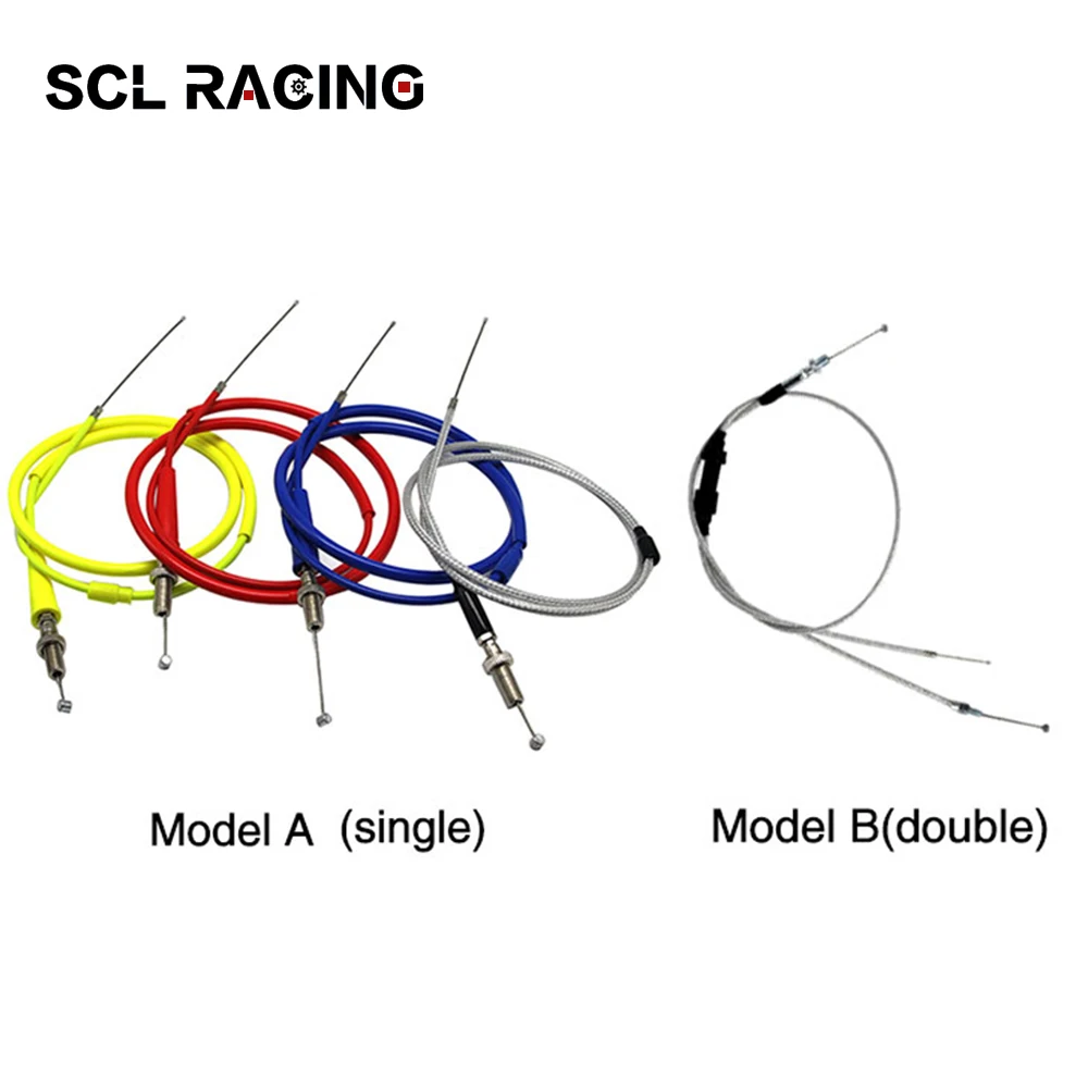 Трос дроссельной заслонки с одной головкой и двойной для мотоцикла трос