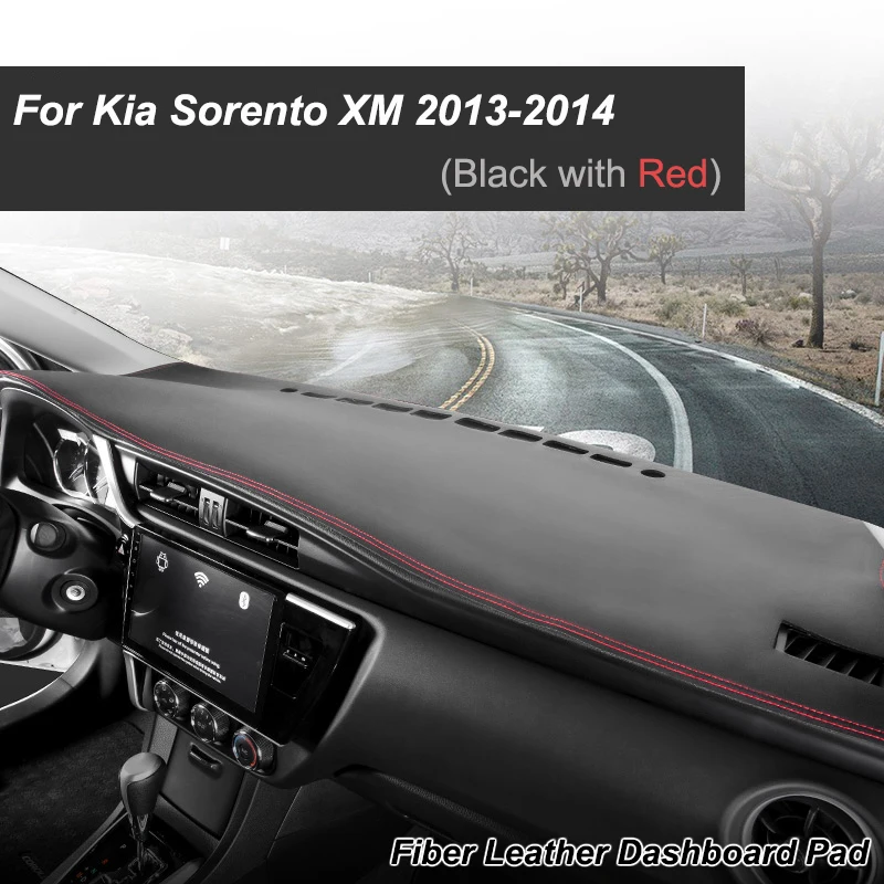 Для Kia Sorento 2013 2014 XM подтяжки лица анти скольжения Мат панельная крышка приборной
