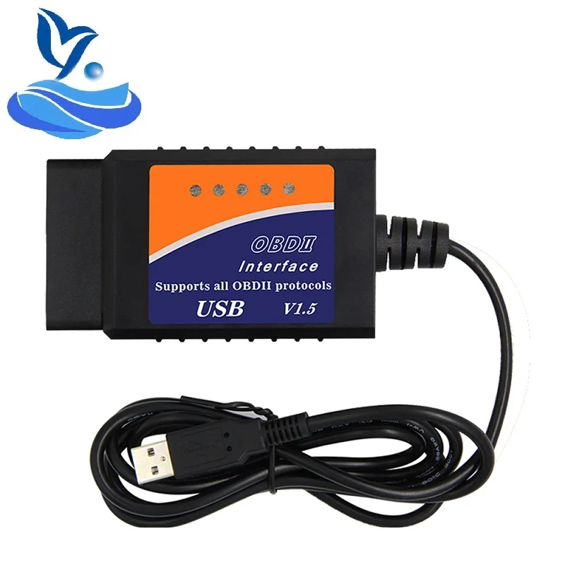 Мини ELM327 V1.5 USB и HS CAN / MS переключатель кода OBDII считыватель штрих с PIC18F25K80 CH430 чип
