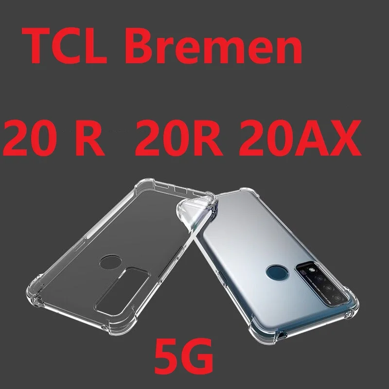 Прозрачный чехол для смартфона TCL 20 R 20R мягкий прозрачный силиконовый из