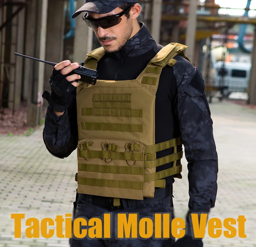 Тактические жилеты JPC Жилет Molle страйкбол нейлон Военная Экипировка сумки регулируемые охотничьи CS амфибия армии Стрельба Жилет Пейнтбол