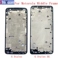 housing middle frame lcd bezel plate panel chassis for motorola moto g stylus 5g phone metal middle frame repair parts