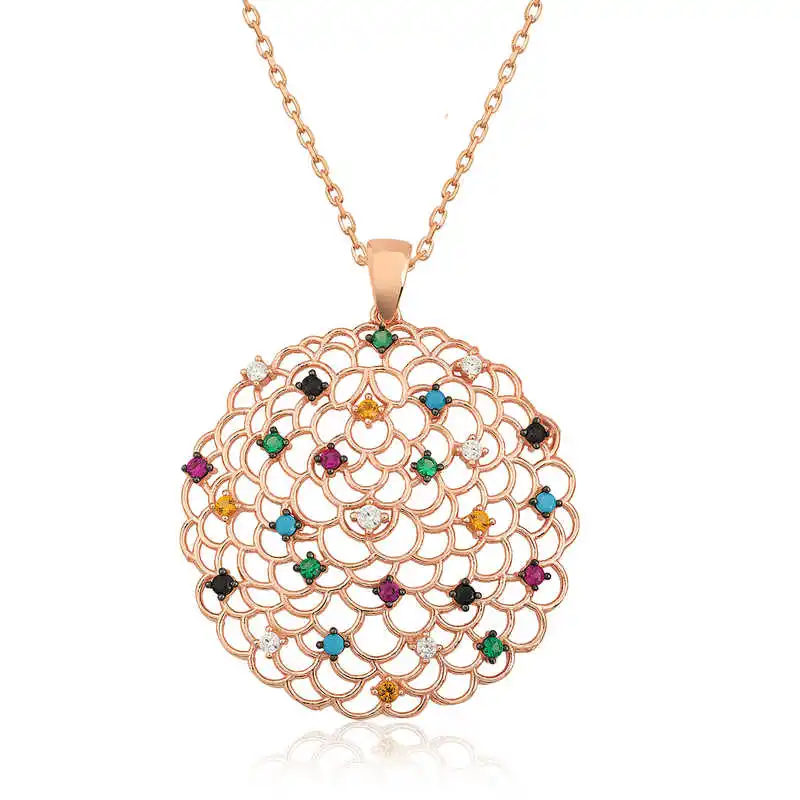 

Real Silver 925 Jewelry Silver Geometric Pattern Locket Pendant