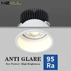 Светодиодный потолочный светильник с антибликовым покрытием, 7 Вт, 12 Вт, 18 Вт, с регулируемой яркостью, встраиваемый светильник для домашнего освещения, 110 В переменного тока, в