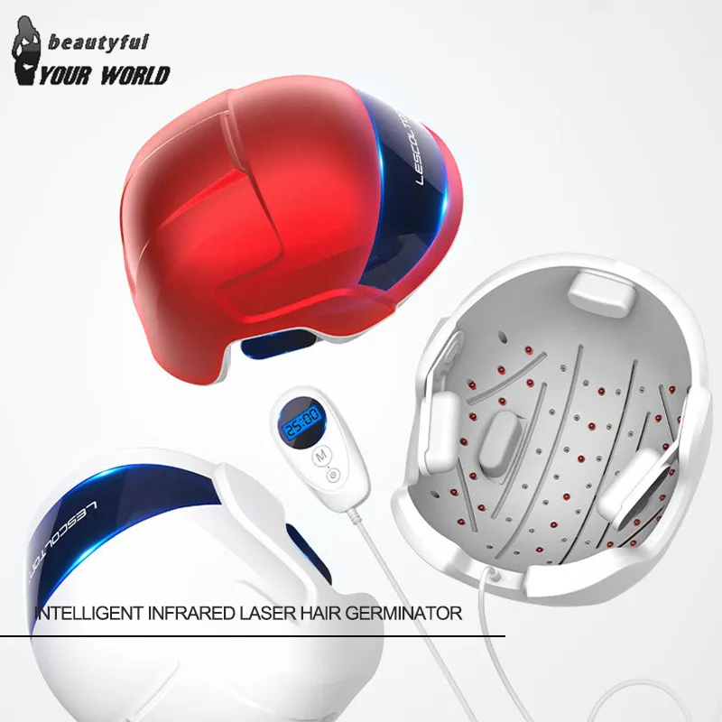 

Lescolton Laser Therapy Hair Growth Helmet 650nm Anti Hair Loss Device Infrared Nourish Restore Medical Cap for Men Women