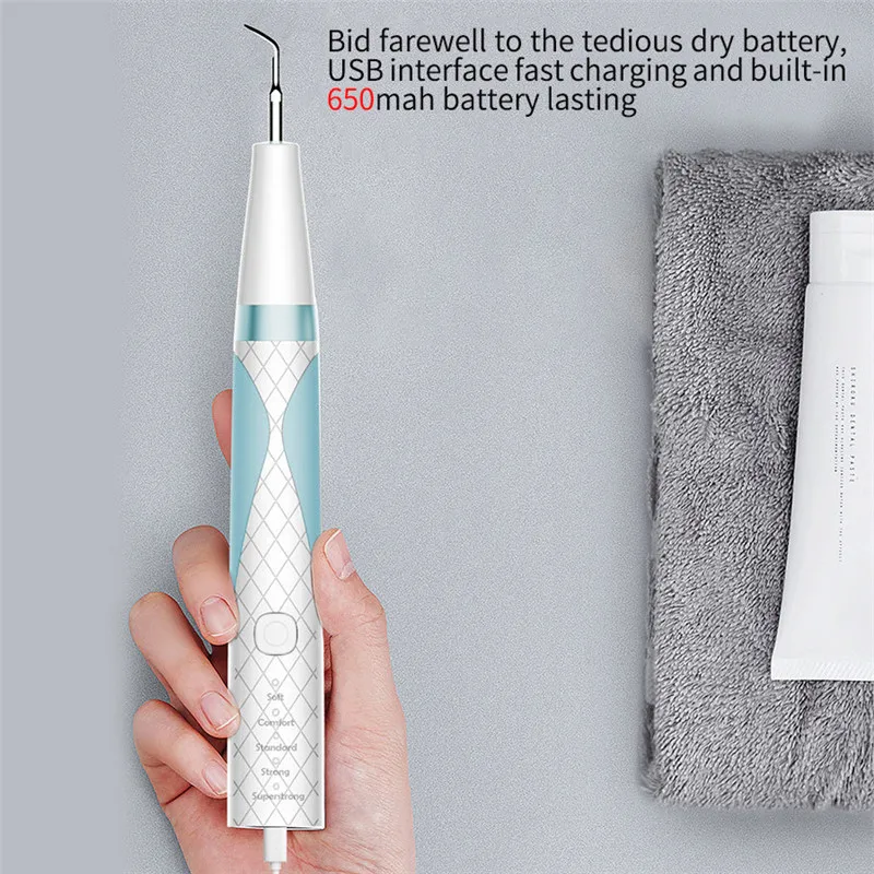 Portable Ultrasonic Electric Dental Scaler 5 Modes Tooth Calculus Remover Whitening Oral Hygiene Smoke Stains Tartar Cleaner | Бытовая