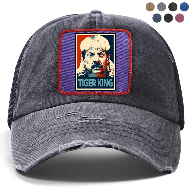 Бейсбольная кепка в стиле тигра короля Джо экзотика Америка снова Снэпбэк хлопок