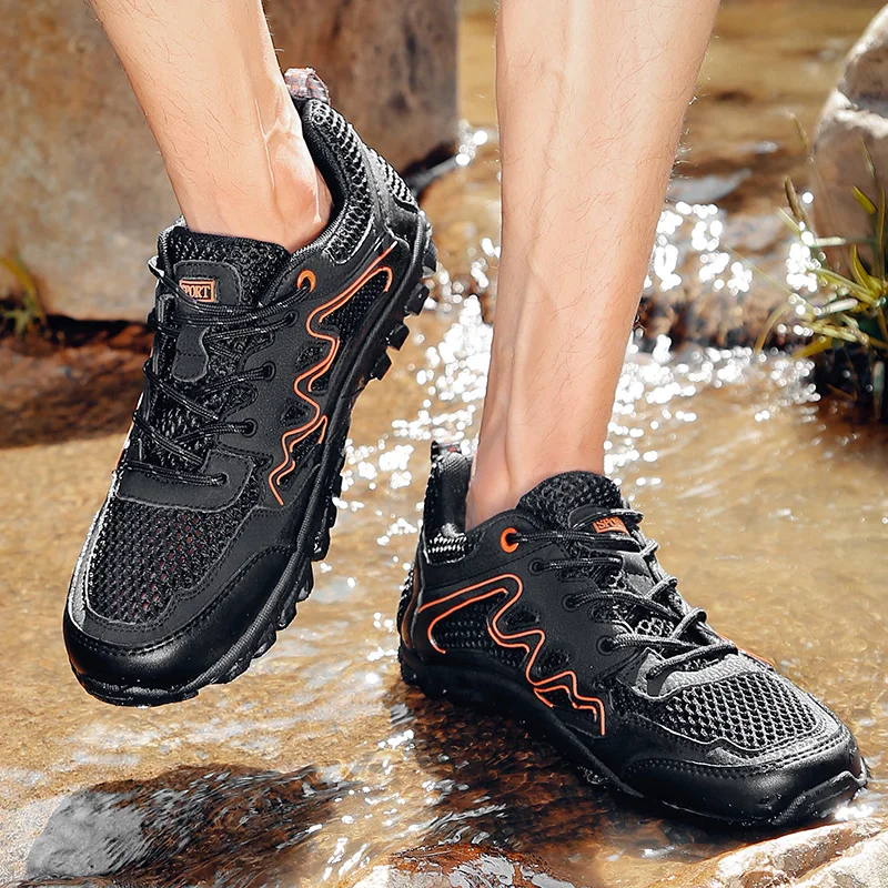 2020 новые Брендовые мужские дышащие сетчатые кроссовки мужская обувь Уличная на