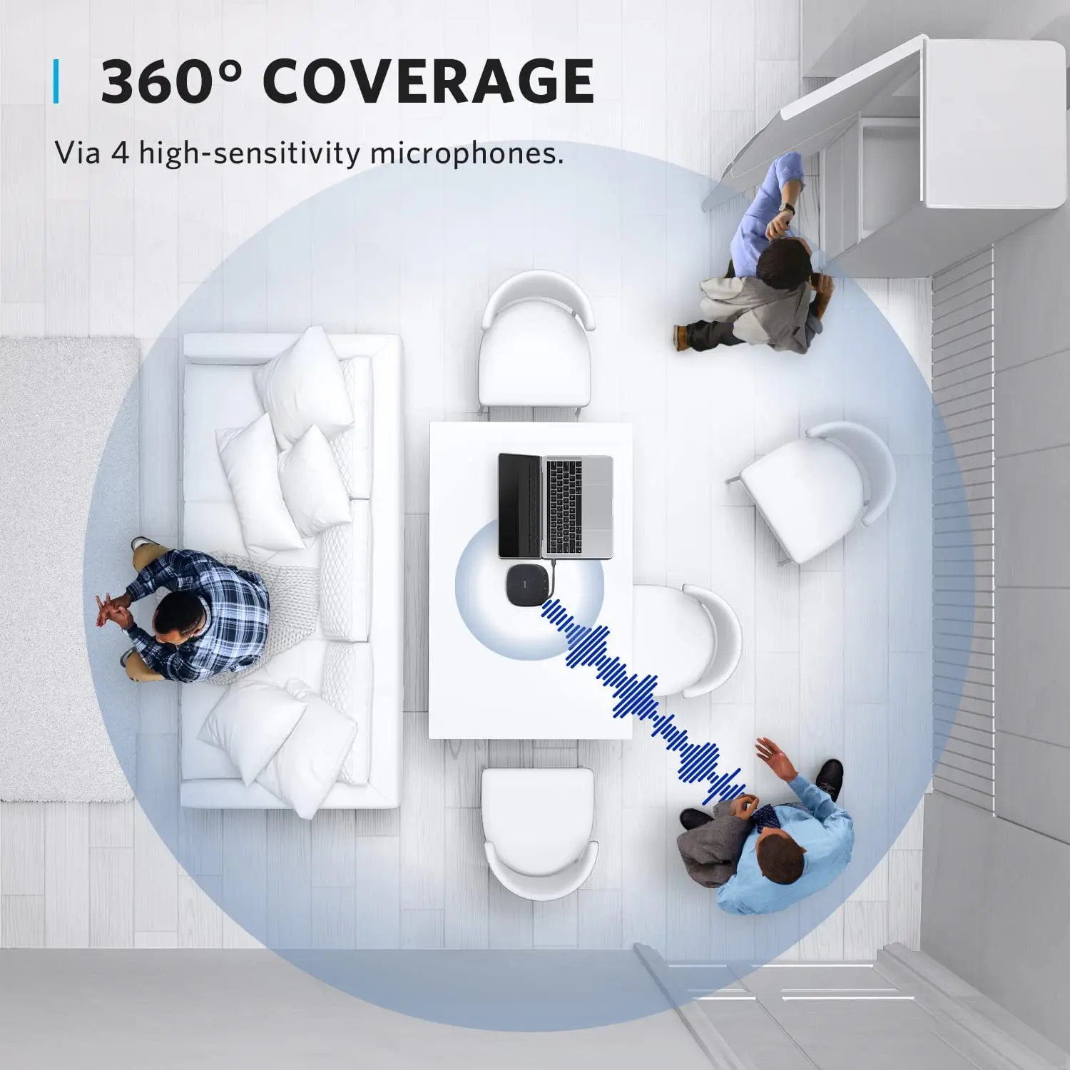 Громкоговоритель Anker powerконф S330 USB микрофон для конференц-связи дома и офиса