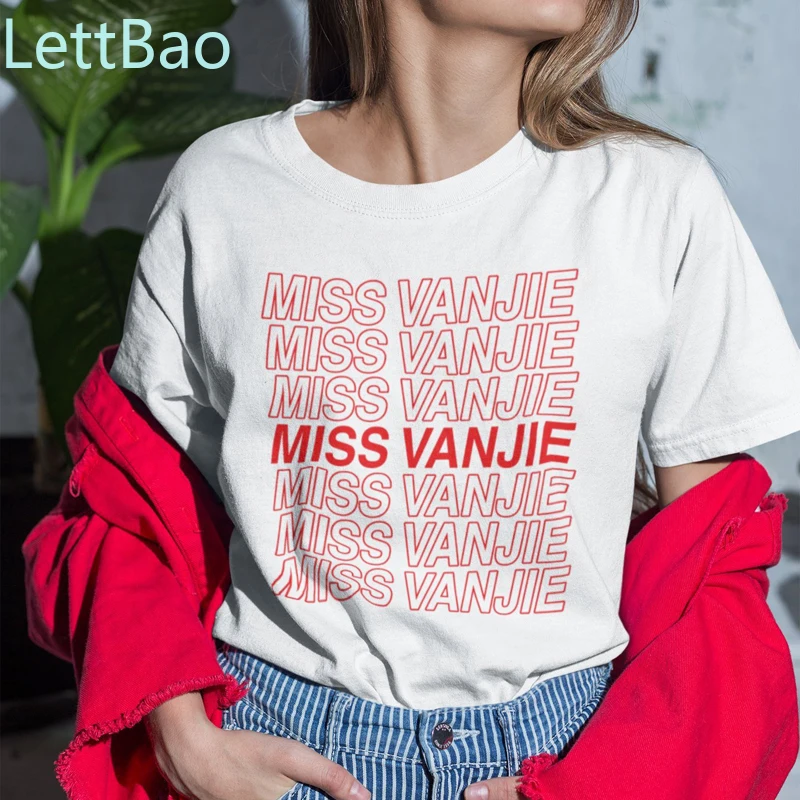 Miss Vanjie ФУТБОЛКА Ru Paul's Drag racing Футболка женская забавные печатные буквы Harajuku Tumblr