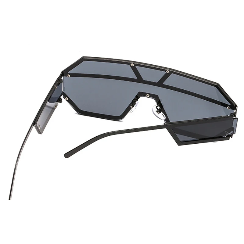 Солнцезащитные очки Мужские без оправы с заклепками в винтажном стиле |