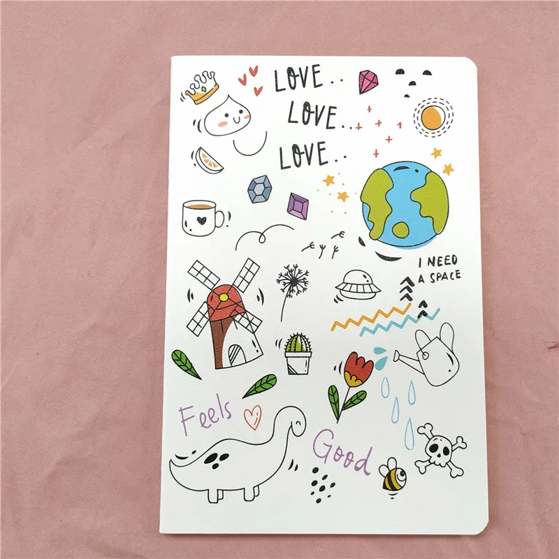 20 A5 блокнот,, Kawaii Bullet Journal, мягкая обложка, дневник, планировщик, альпака, милый офисный канцелярский блокнот с животными, бумага - Цвет: 20