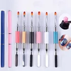 2 в 1, кисть для УФ-геля для наращивания ногтей, 10 шт.