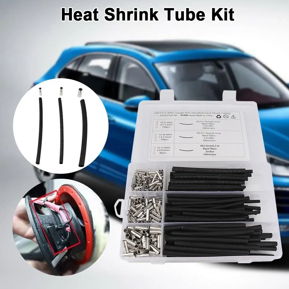 380 шт. Термоусадочные трубки с двойными стенками соединители подходящие для