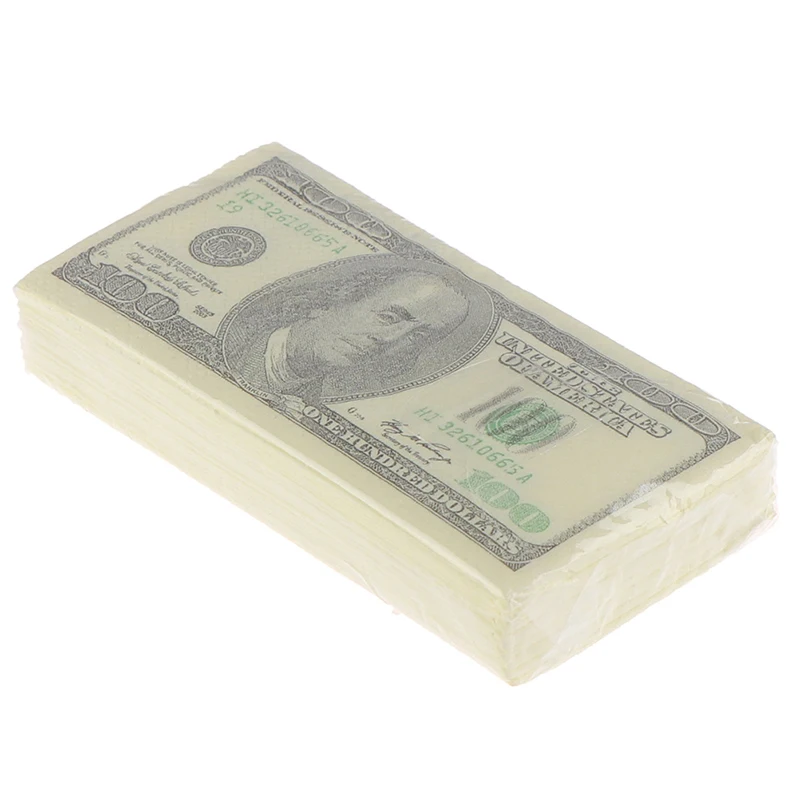 Высокое качество 10 шт./партия креативная смешная 100 долларов деньги бумажные