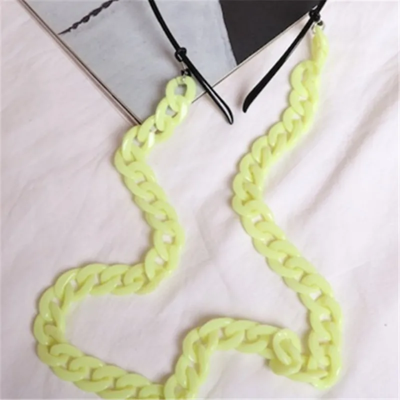 Модная акриловая яркая цепочка для очков чтения женщин шнуры бисерный шнурок