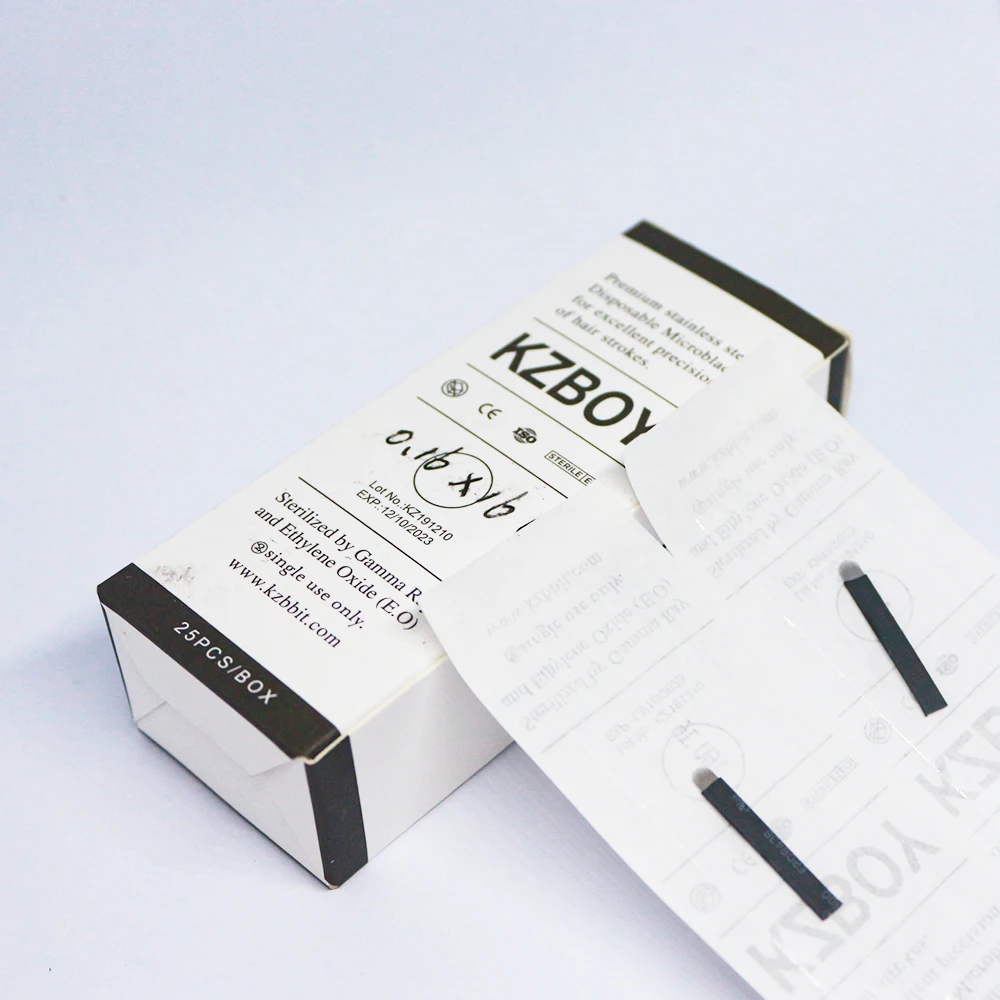 Лезвия для микроблейдинга из нержавеющей стали U образной формы 0 16 мм с