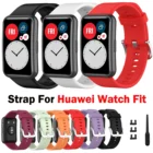 Ремешок силиконовый для Huawei Watch Fit Band, сменный Браслет для Huawei Watch Fit, браслет 2020, TIA B19