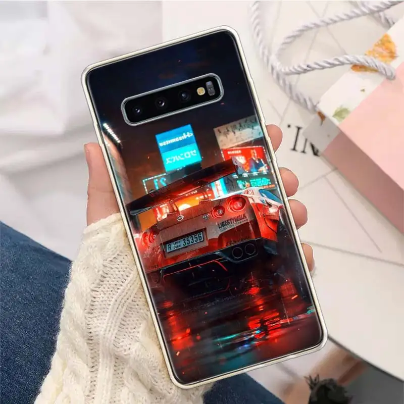 GTR спортивный автомобильный JDM силиконовый телефонный чехол для Samsung Galaxy S23 S24 Ultra