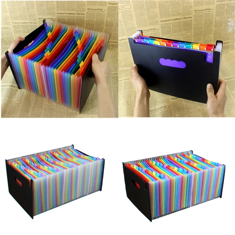 

Многофункциональная Складная папка для документов, расширяемая папка для файлов формата А4, цветные этикетки с индексом 37 слоев/48 слоев/60, П...