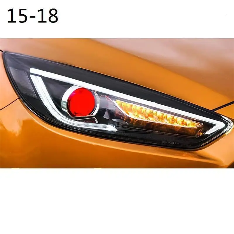 Сигнальные лампы Neblineros Para Automovil, запчасти для дневных ходовых огней Drl, стильные Светодиодные Автомобильные фары, автомобильные фары в сборе для Ford Focus