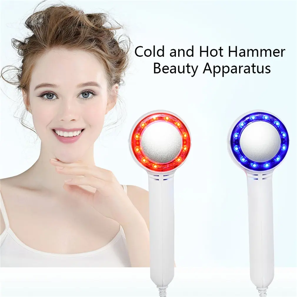 Горячий и холодный молоток инструмент для красоты красный синий эфирное масло