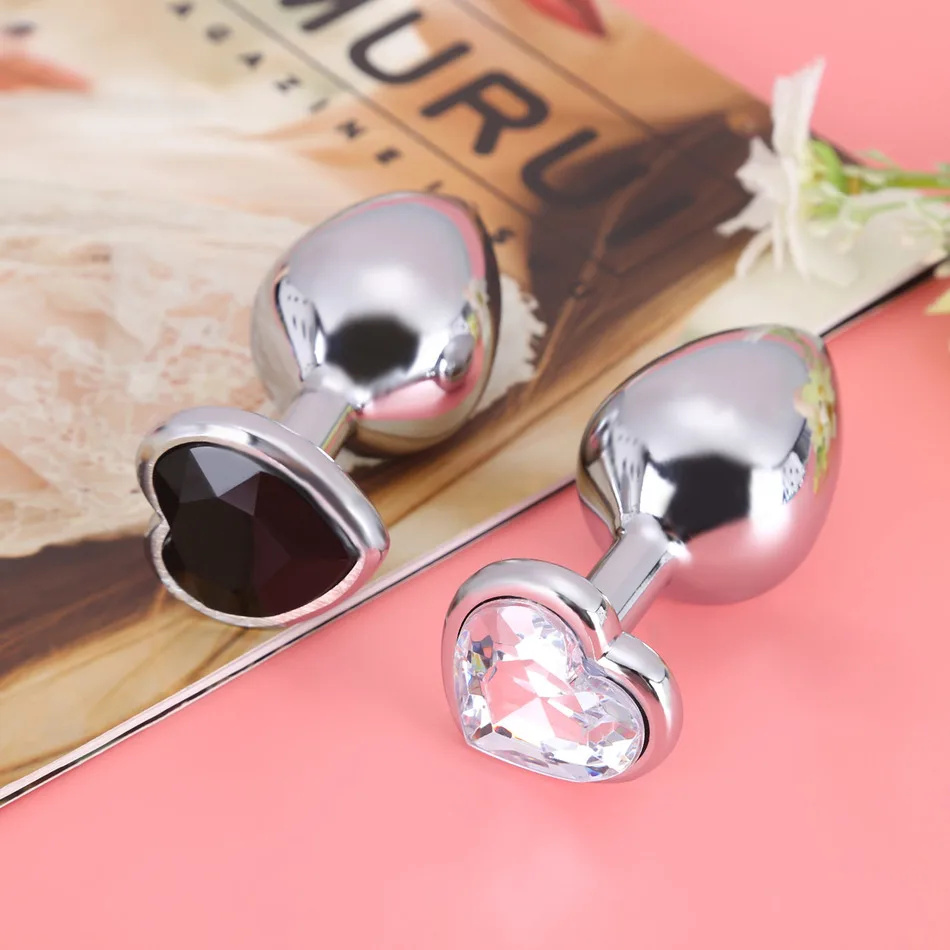 Металлическая Анальная пробка в форме сердца секс игрушки анальная из